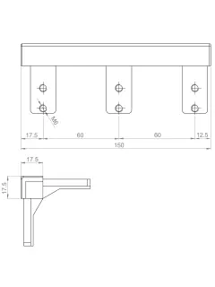<strong>N532.OS ECKSTUECK 150MM</strong><br><strong>N532.OS PIÈCE D'ANGLE 150MM</strong>